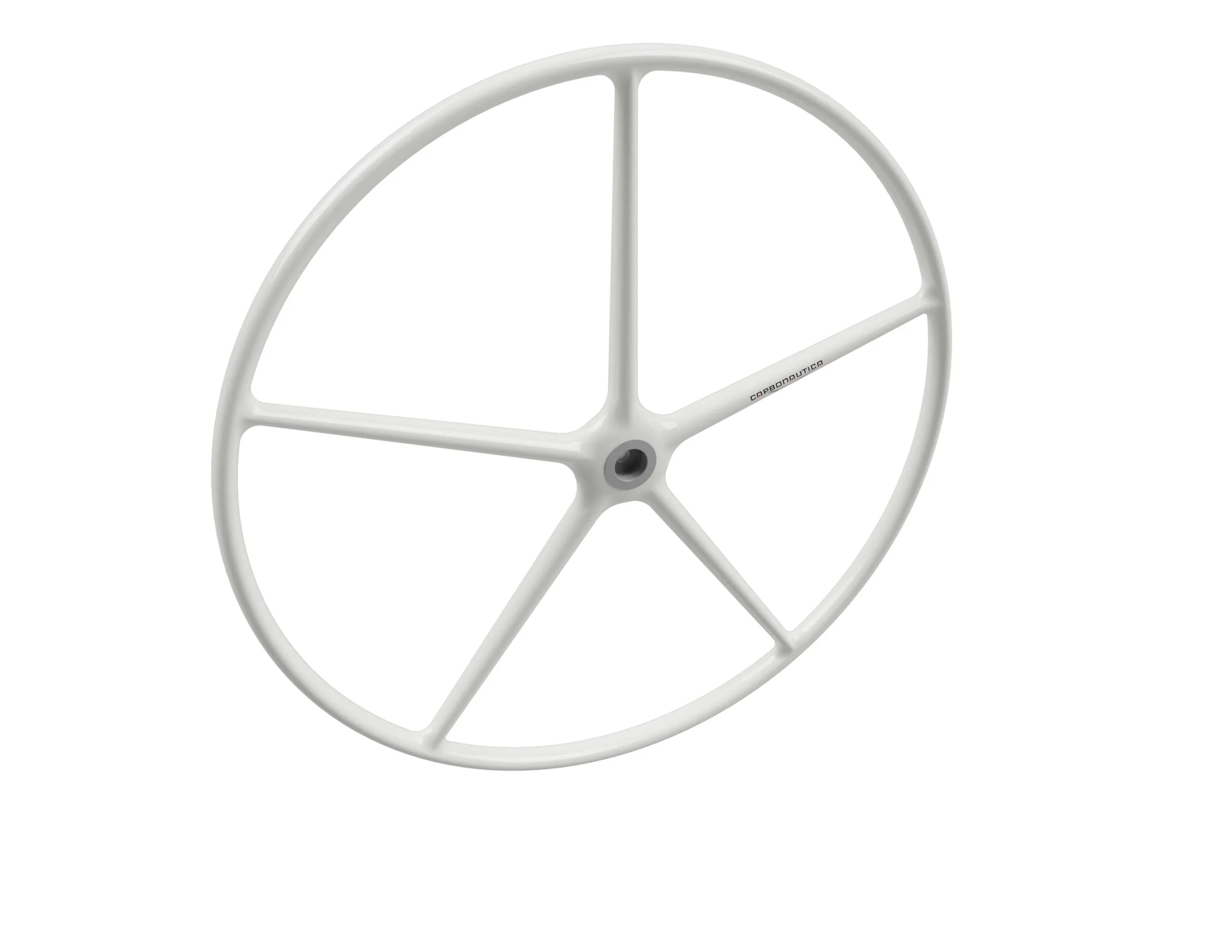 Sailboat steering wheel 5 spoke slim white Carbon fiber